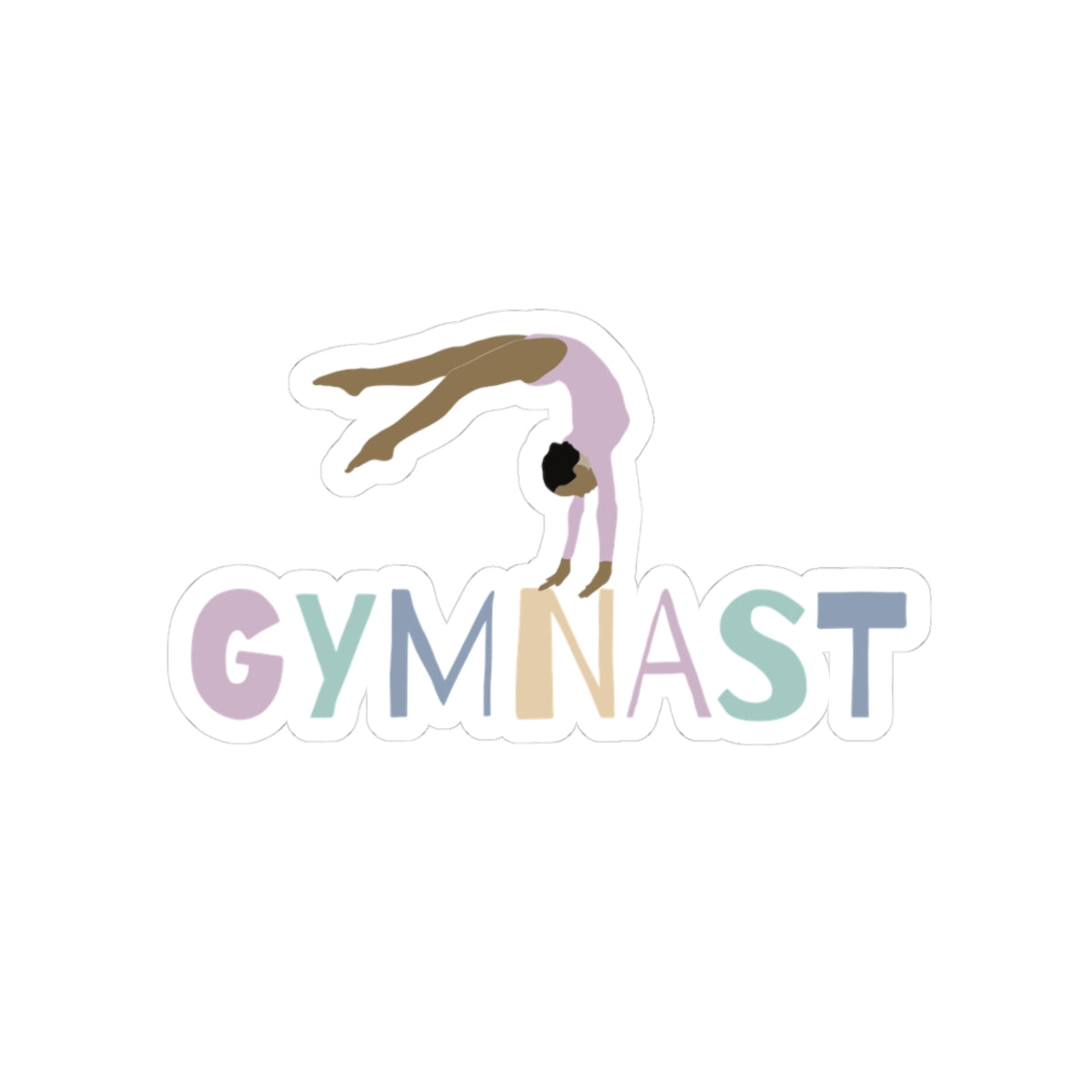 Gymnast Back Handspring Sticker