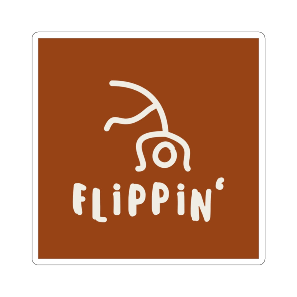 Flippin' Cartwheel Sticker - Red