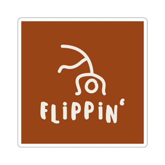 Flippin' Cartwheel Sticker - Red