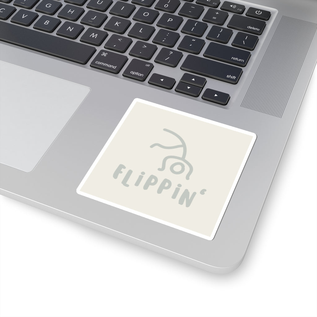 Flippin' Cartwheel Sticker - Green