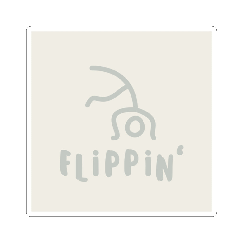 Flippin' Cartwheel Sticker - Green